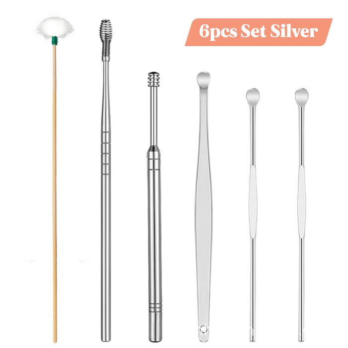 6pcs Set Silver