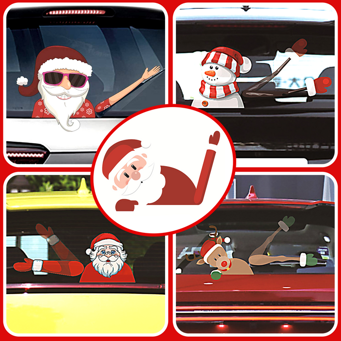 MYXH Christmas Car Wiper Sticker