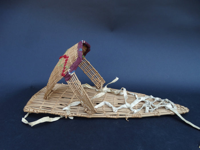 Native American Miniature Cradle Basket circa 1940s