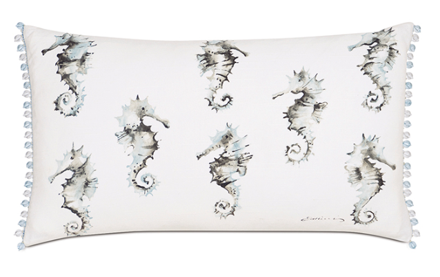 Nerida Seahorse Boudoir Pillow
