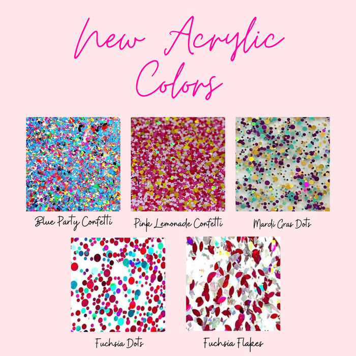 New Acrylic Colors Acrylic Keychain