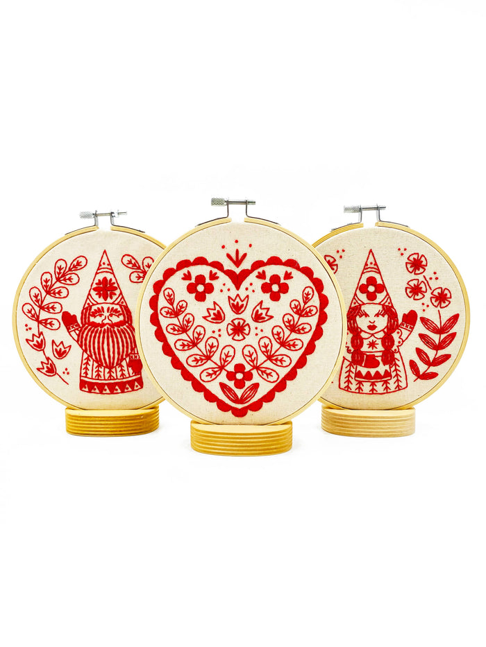 NEW! Nordic Heart Complete Embroidery Kit