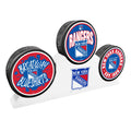 New York Rangers - 3 Puck Podium Set