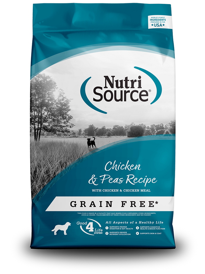 NutriSource® Chicken & Peas Recipe Healthy Grain Free Dry Dog Food