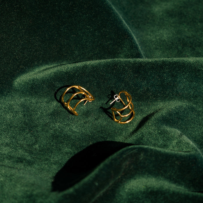 Crescent Cage Earrings