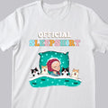 Official Sleep Shirt, Chibi Old Lady With Her Cat & Dog, Personalized Cat & Dog Lovers T-shirt