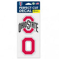 Ohio State Buckeyes Set of Perfect Cut Decal (Set of 2), 4" x 4"