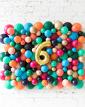 Party Animal Theme - Customizable Number Balloon Backdrop Board - 30inx40in