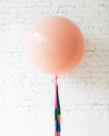 Party Animal Theme - Peach Giant Balloon with Tassel