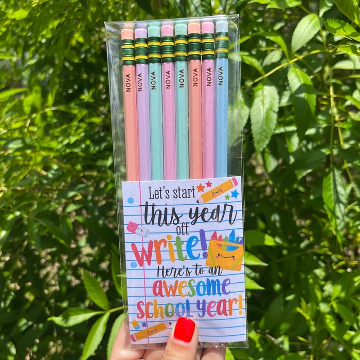 Pastel Ticonderoga Personalized Pencils 8pk