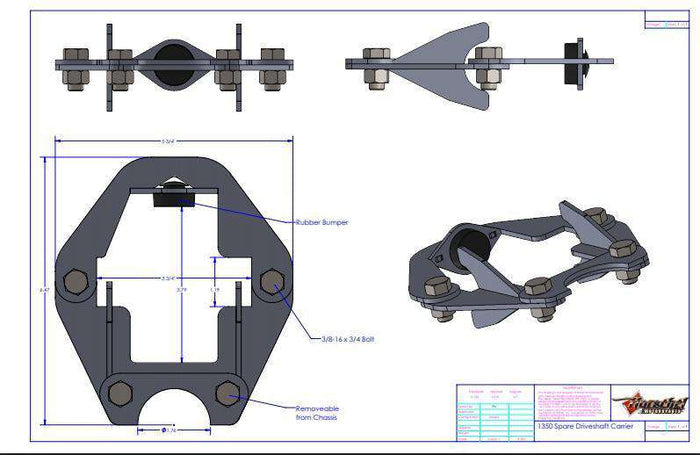 Paul Horschel Signature Series - Spare Driveshaft Carrier/Mount
