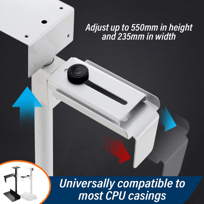 PCPix 360-Degree Universal Under Desk CPU Stand