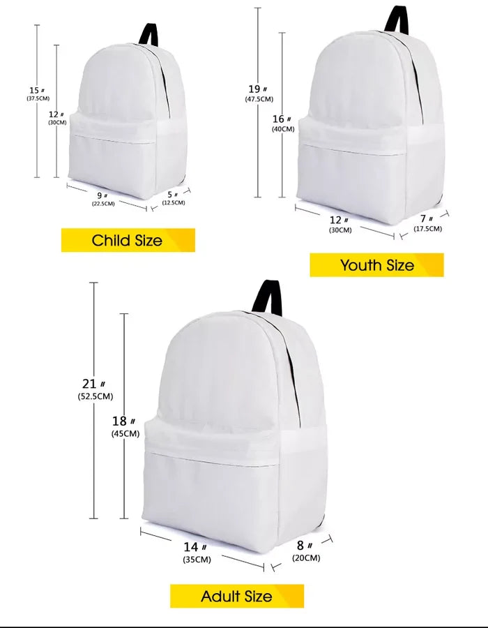 Personalised Bag-Custom Name Backpack Tractor pattern