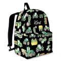 Personalised Bag-Custom Name Backpack Tractor pattern