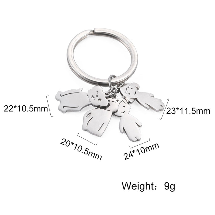 Personalized Keychain Custom Name - Child Mother Kid - myfunfarm