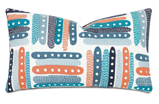 Phineas Embroidered Boudoir Pillow