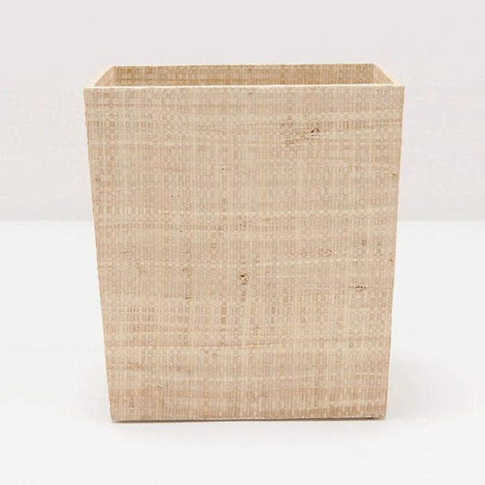 Pigeon & Poodle Ghent Bath Collection - Natural - Wastebasket Rectangle