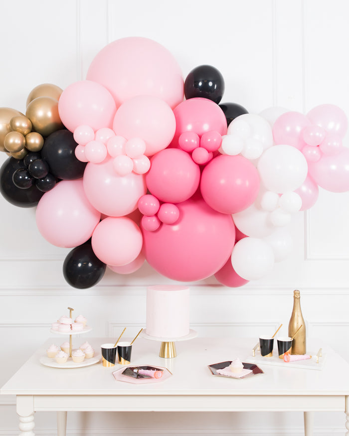 Pink Magical Party Mouse Theme - Balloon Backdrop Install Piece