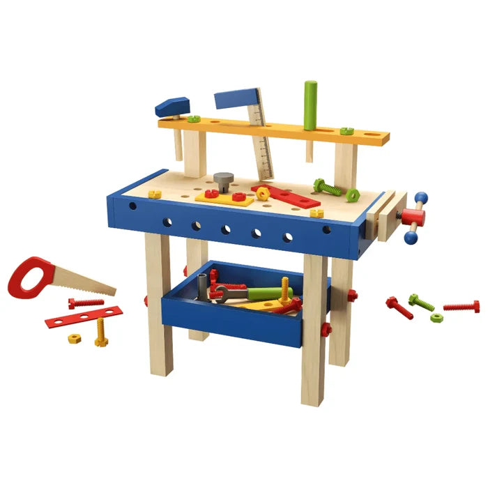 Playtive Kids Wooden Workbench Set