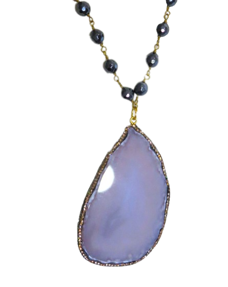 PowerBeads by Jen- Amazonite Agate Necklace