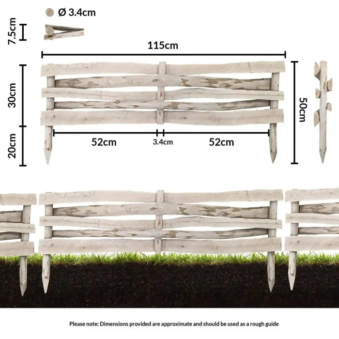 split edging dimensions white cut out