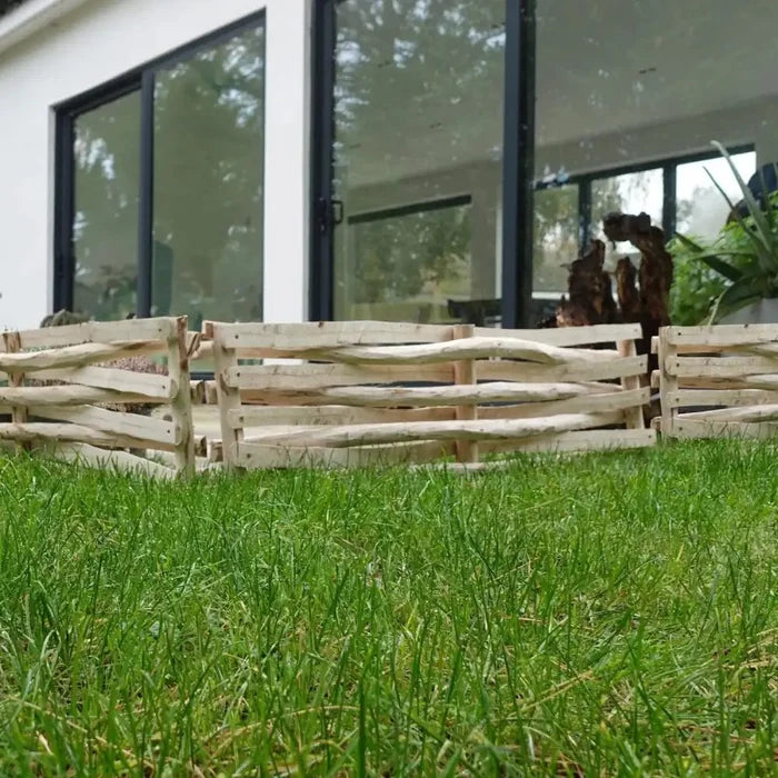 Premium Garden Border Lawn Edging by Woven Wood for UK