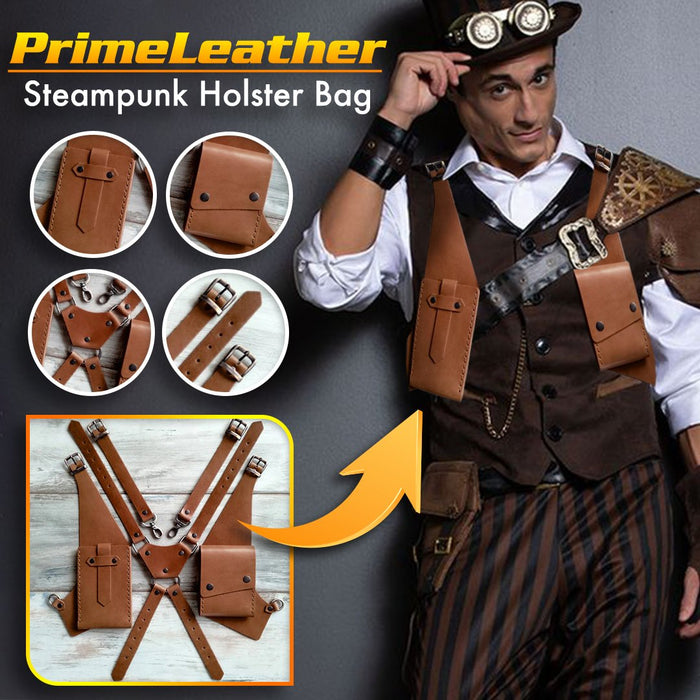 PrimeLeather Steampunk Holster Bag
