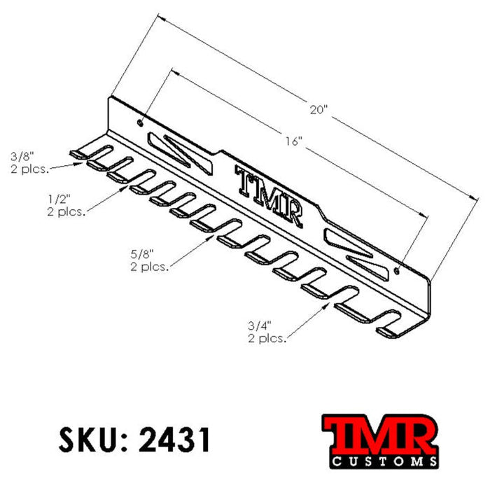 Pry Bar Organizer Rack