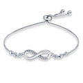 Pulsera Infinitos Plateado Ajustable