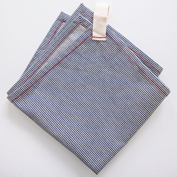 Railroad Stripe Dinner Napkin Set by Heirloomed Collection at Golden Rule Gallery in MPLS