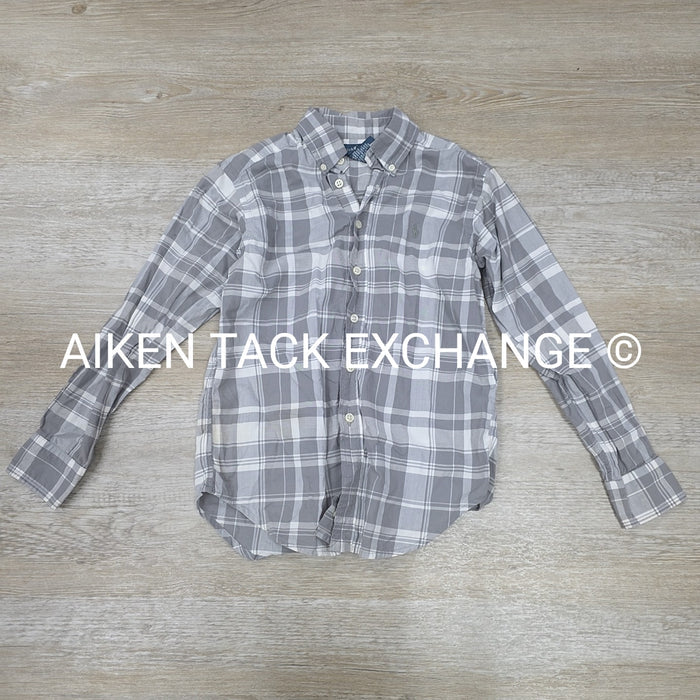 Ralph Lauren Long Sleeve Button Down Shirt, Size 8