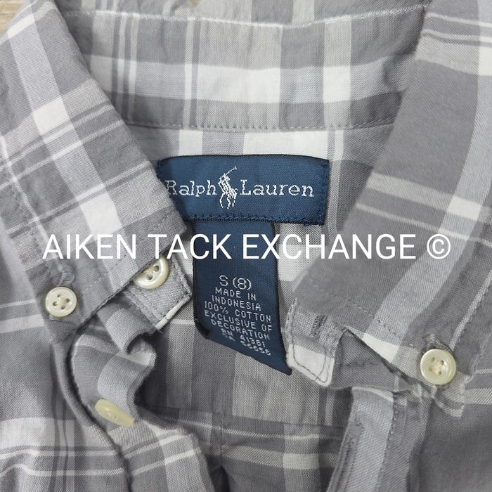 Ralph Lauren Long Sleeve Button Down Shirt, Size 8