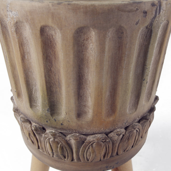 Ridged Composite Planter with Stand