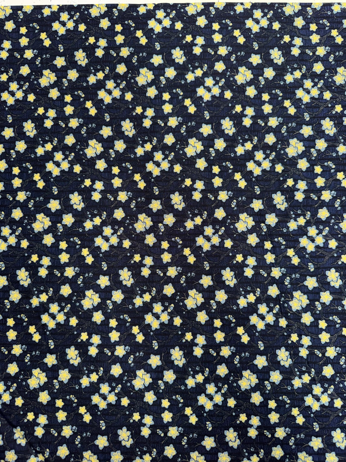 Robert Kaufman - Kyoto Gardens - Navy with small flowers