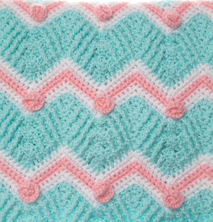 Rosey Ripples Blanket