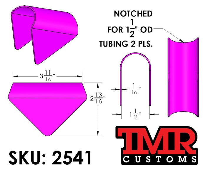 Saddle/Taco Gusset - 1.5"