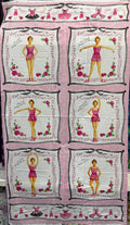 SALE - Ballerina Panel - Cotton Fabric Panel - $10!