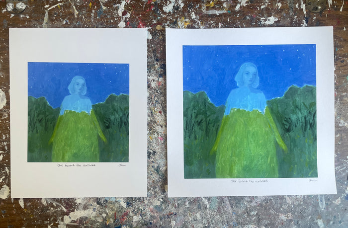 She found the answer - print