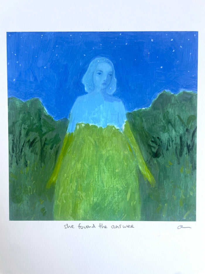 She found the answer - print