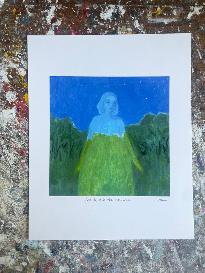She found the answer - print