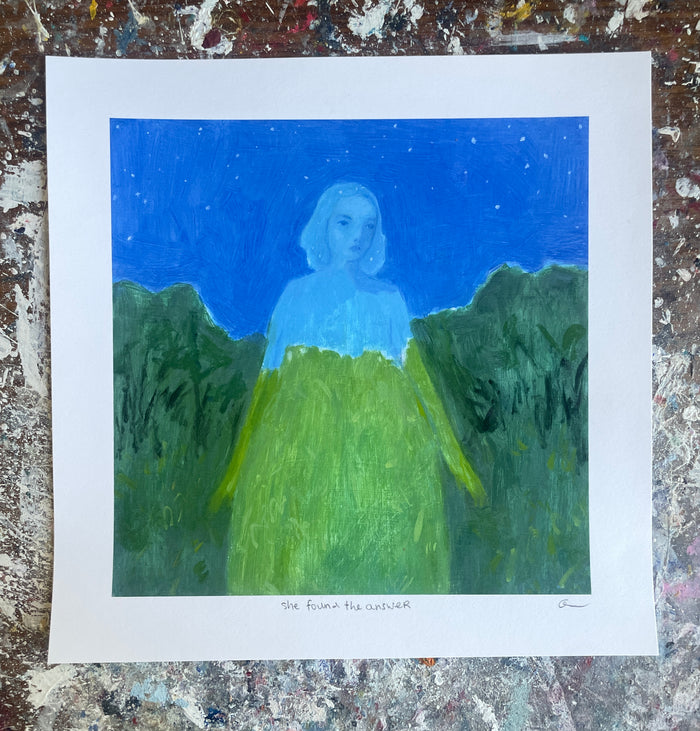 She found the answer - print