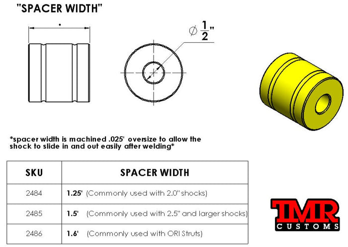 Shock Welding Spacer