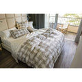 Signoria Graffiti 310tc Sateen Bed Linens - Beige Bed