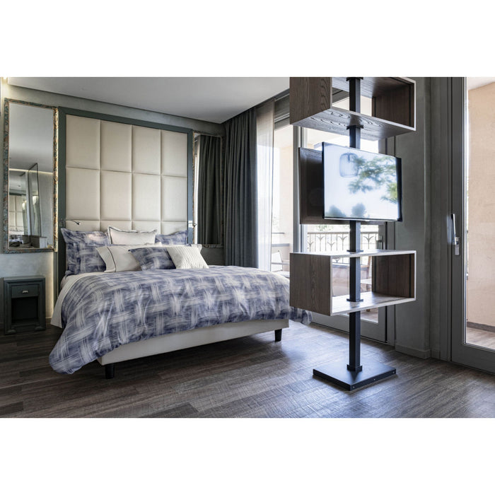 Signoria Graffiti 310tc Sateen Bed Linens - Blue Bed