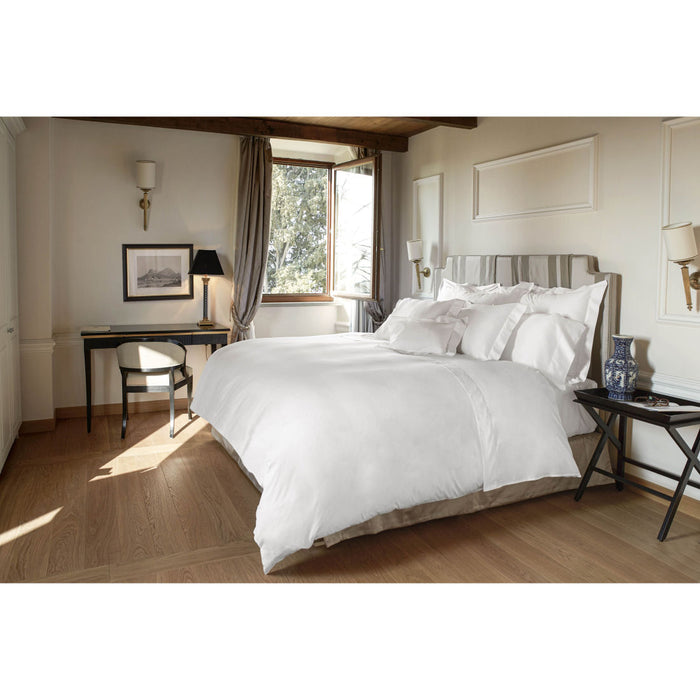 Signoria Nuvola Sateen Bed Linens - White