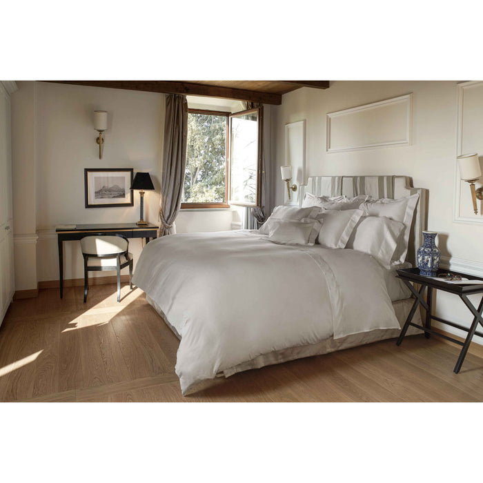 Signoria Nuvola Sateen Bed Linens - Pearl