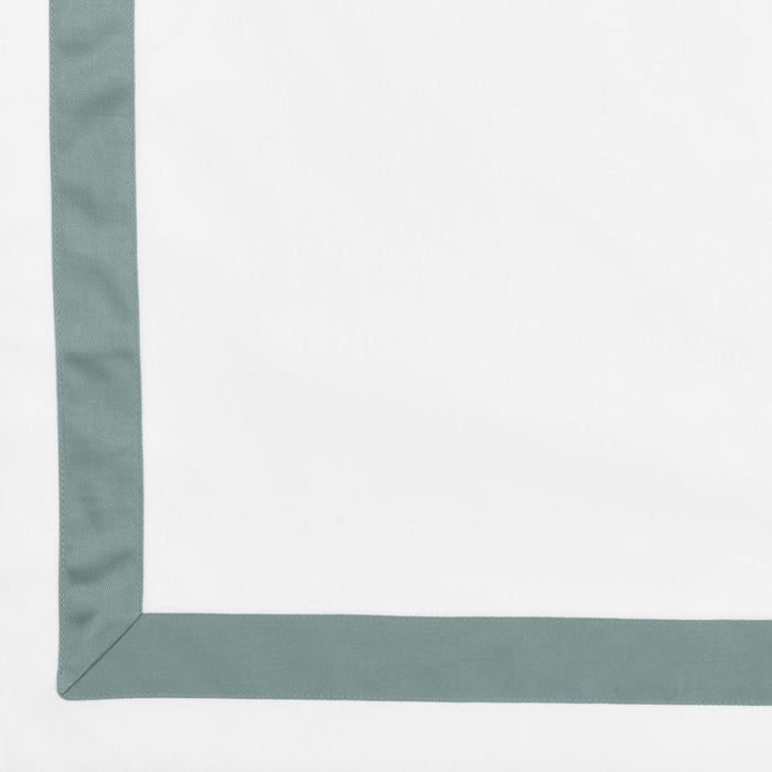 Signoria Pegaso 400tc Percale Bed Linens - White/Wilton Blue