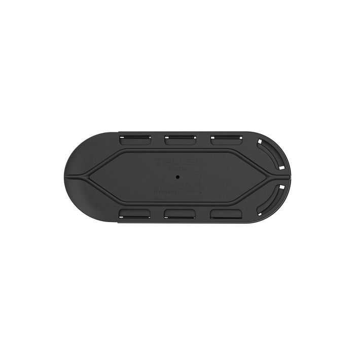 Black rectangular Nola 144 mold on a white background