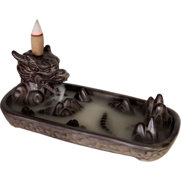Sleeping Dragon Ceramic Backflow Incense Burner