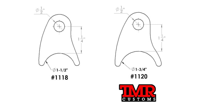 Small Offset Shock Tabs